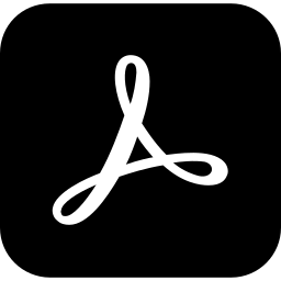 Acrobat free interface icon, Stylized Adobe Acrobat PDF Document File Application Icon for Digital Interfaces icon