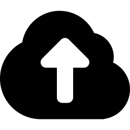 Cloud Upload Arrow Icon for Data Transfer and Storage Systems icon