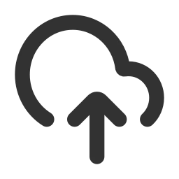 Cloud Upload Data Storage Interface Bold Outline Icon icon