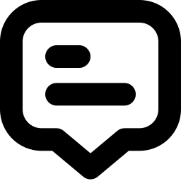 Comment-alt free interface icon, Speech Bubble Chat Message Communication Interface Element Vector Icon icon