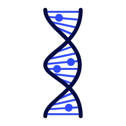DNA Helix Structure Science Medical Research Genetic Icon icon