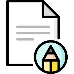 Editable Document File Paper Pencil Edit Vector UI Icon icon