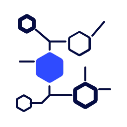 Genetic Algorithm SVG icon, Molecule Structure Network Connection Data Flow Icon icon