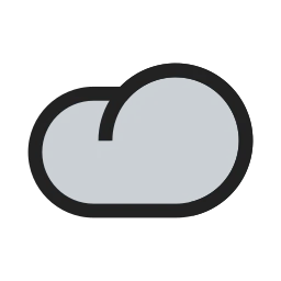 Minimalist Modern Cloud Computing Data Storage Network UI Icon icon