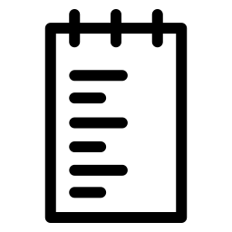 Notebook Pad Interface List Document Icon icon