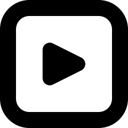 Play-alt free interface icon, Rounded Square Play Button Interface Icon for Media Playback icon