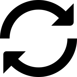 Refresh free interface icon, Circular Refresh Arrows Interface Symbol for Reloading or Syncing Data icon