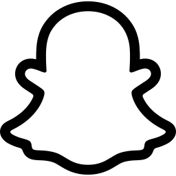 Snapchat free interface icon, Ghostly Phantom Character Interface Symbol with Outline for Messaging Apps icon